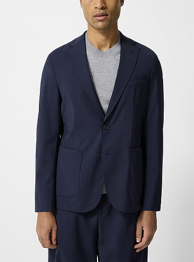 BOSS Navy/Midnight Blue Performance casual jacket for men
