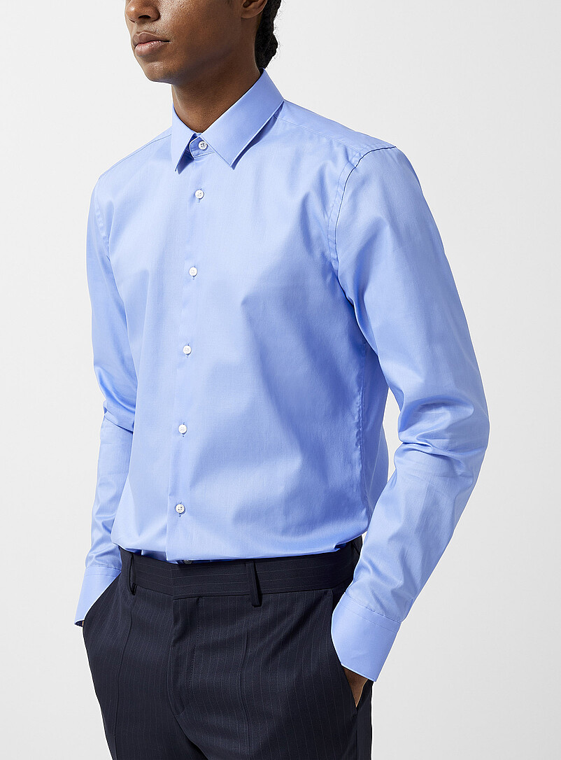Cerulean blue Poplin Shirt BOSS Shop Men s Designer Shirts Online cerulean-blue-poplin-shirt-boss-shop-men-s-designer-shirts-online