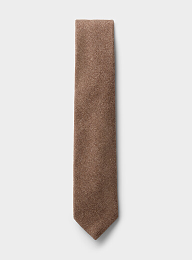Touch of wool flannel tie