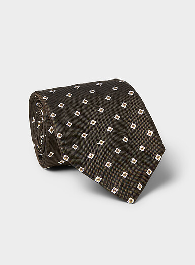 Silk pattern tie