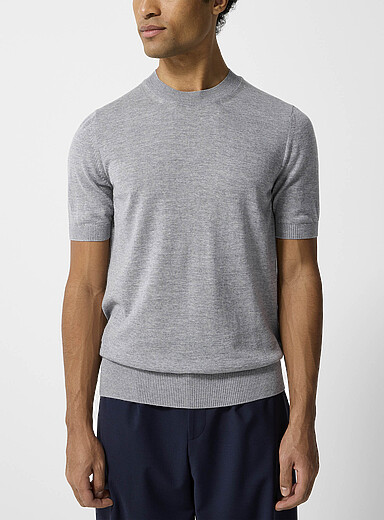 Pure Merino short-sleeve sweater