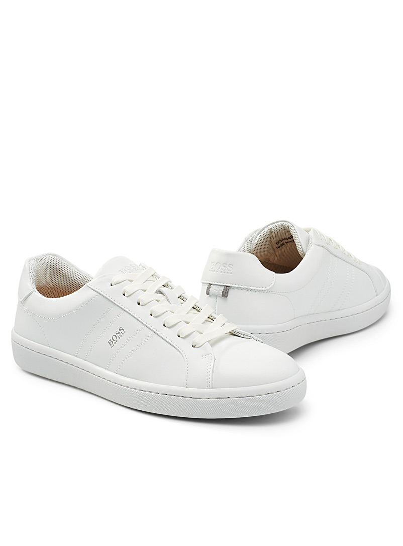 BOSS White Clean monochrome sneakers Men for men