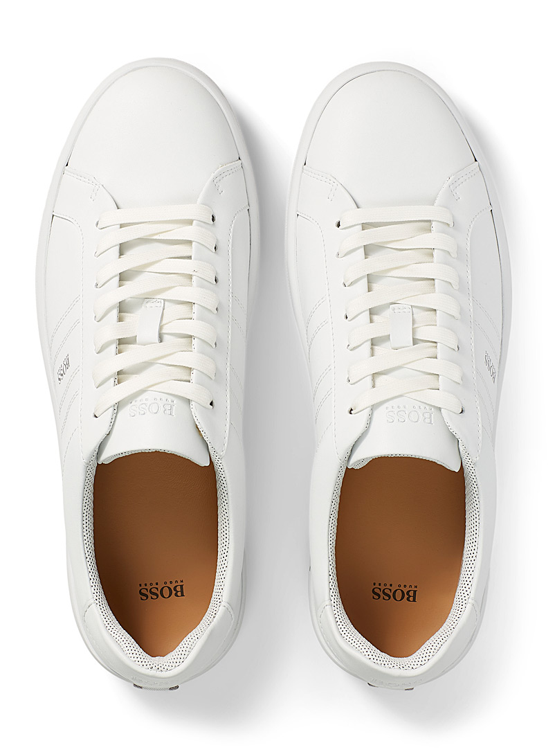 BOSS White Clean monochrome sneakers Men for men