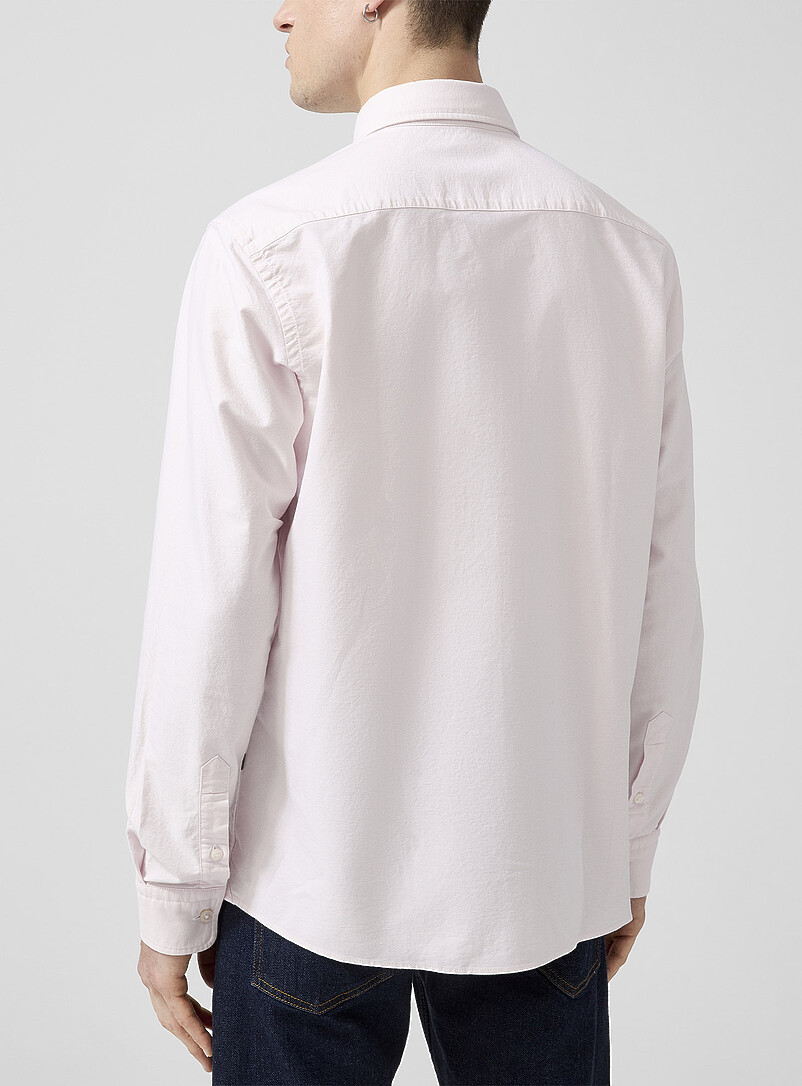 CHEMISE HUGO BOSS ROSE - MANCHES LONGUES - TAILLE L - COTON - OCCASION TRÈS BON ÉTAT