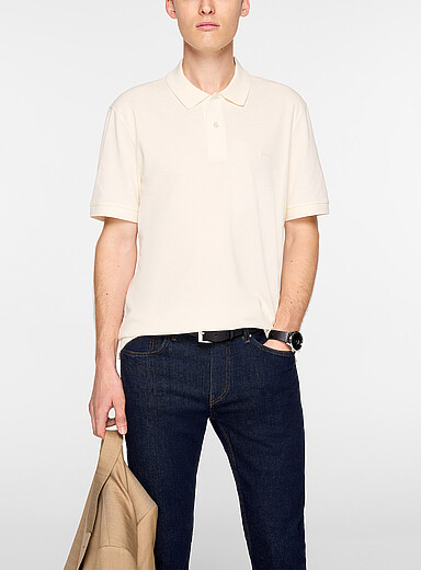 BOSS Black Pallas tone-on-tone logo polo shirt for men
