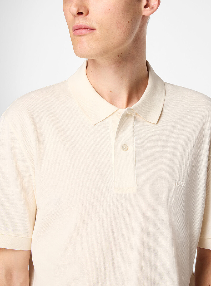 BOSS Black Pallas tone-on-tone logo polo shirt for men