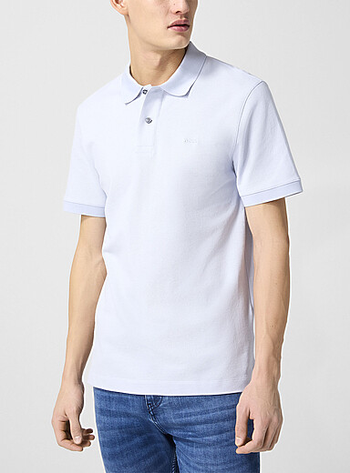 BOSS: Le polo Pallas logo ton sur ton Noir pour homme