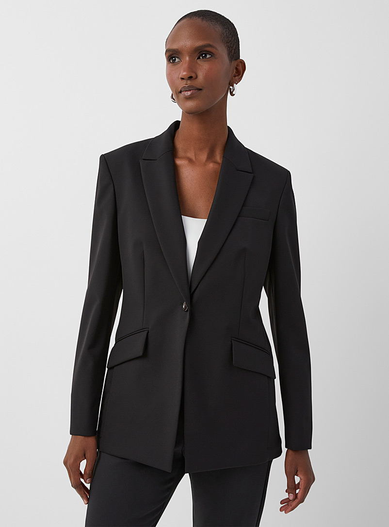 BOSS Black Jabinalah stretch fitted blazer for women