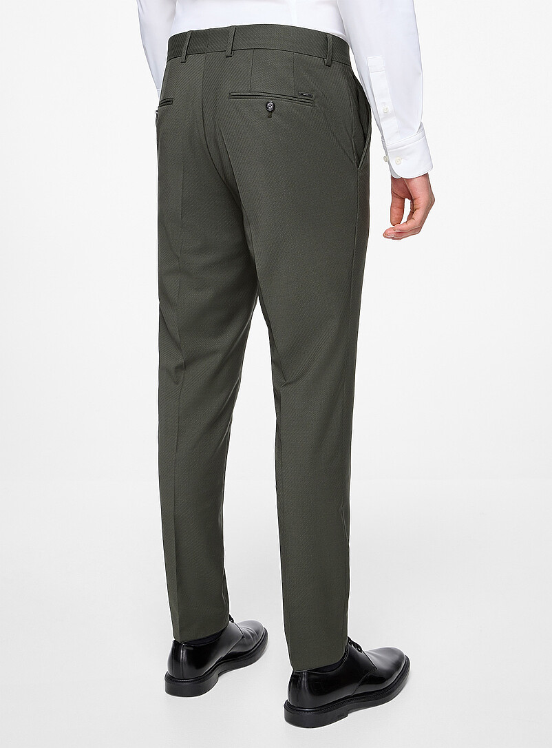 Diagonal stripes virgin wool pant product image 3