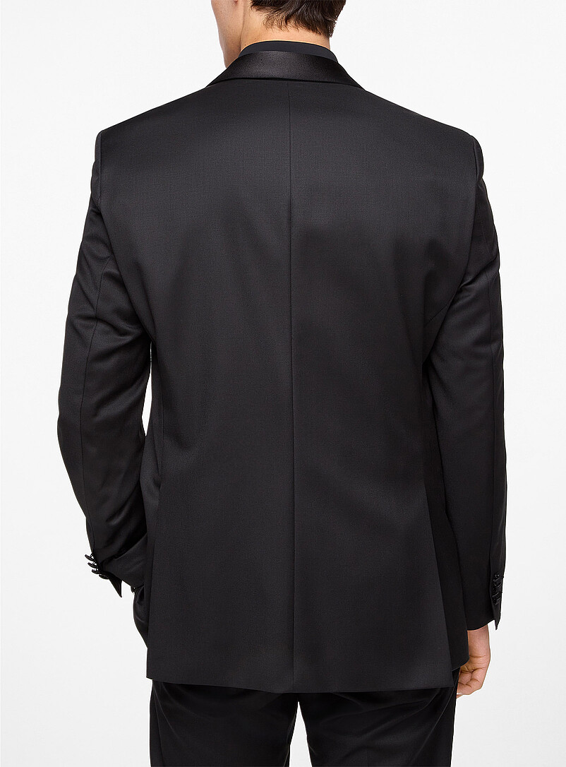 Satiny shawl collar tuxedo jacket product image 3