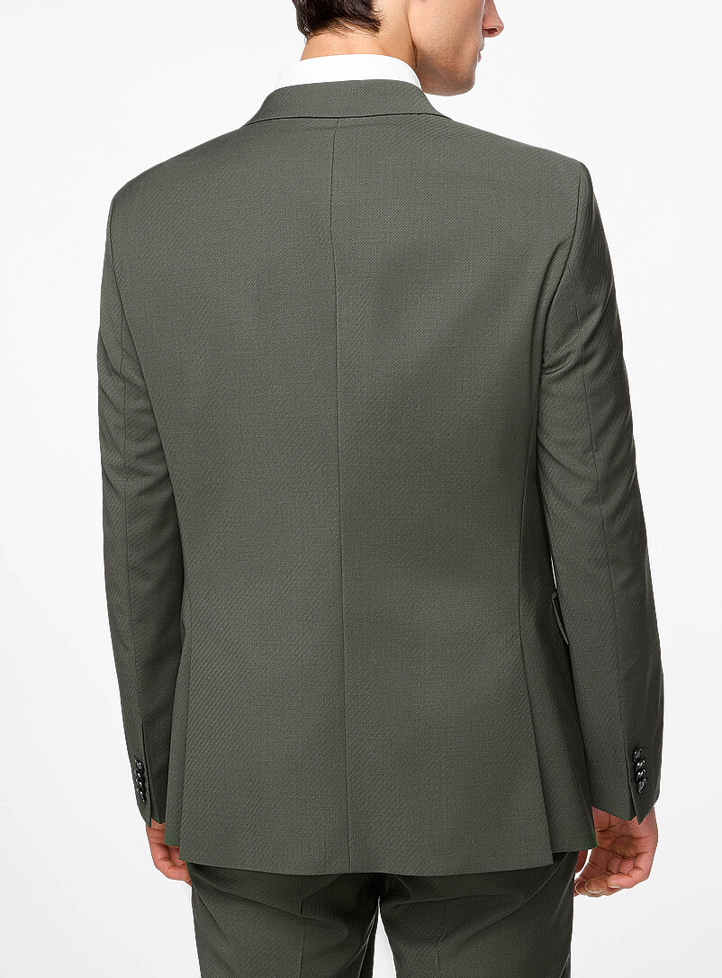 Diagonal stripes double-breasted suit jacket product image 3