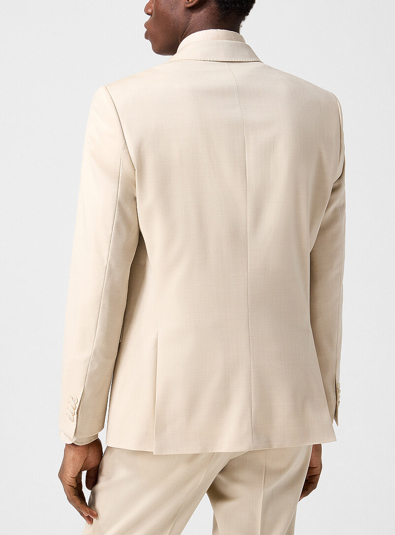Ivory pure virgin wool suit jacket product image 3