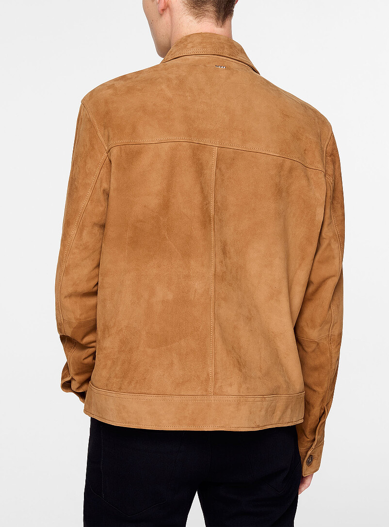 Suede zip-up jacket product image 3