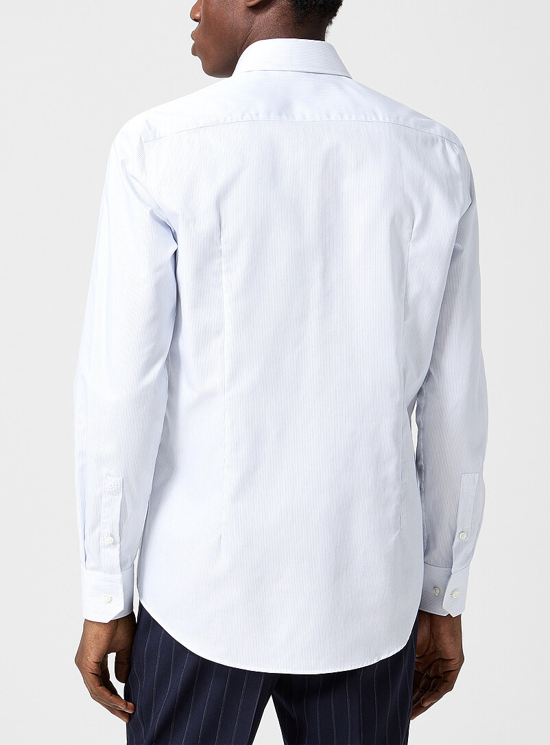 Thin-stripe slim shirt product image 3