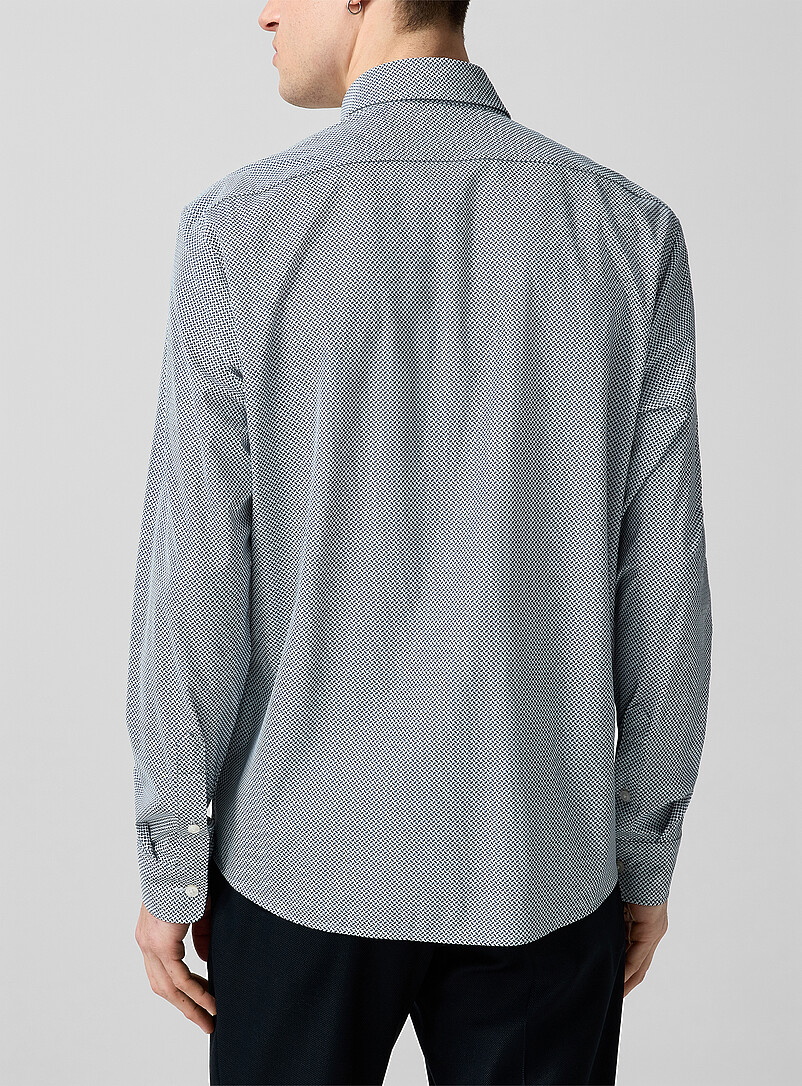 Mini-pattern stretch shirt product image 2