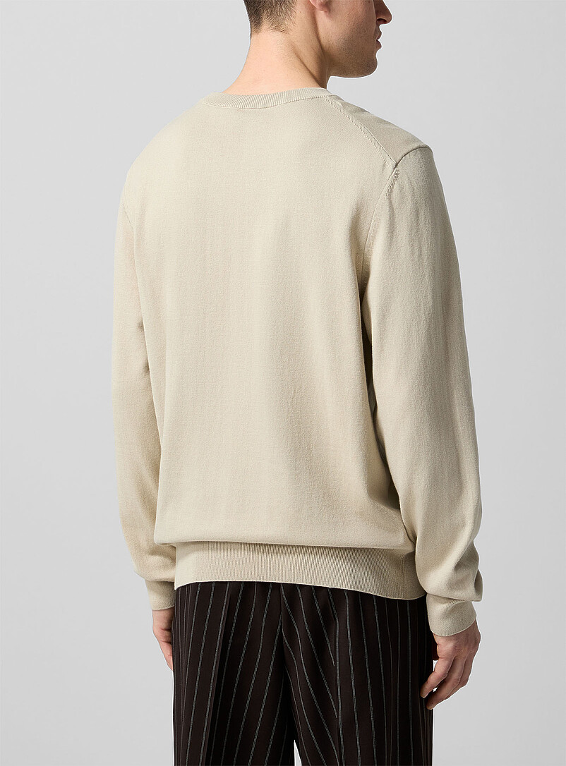 Embroidered signature pure cotton sweater product image 2