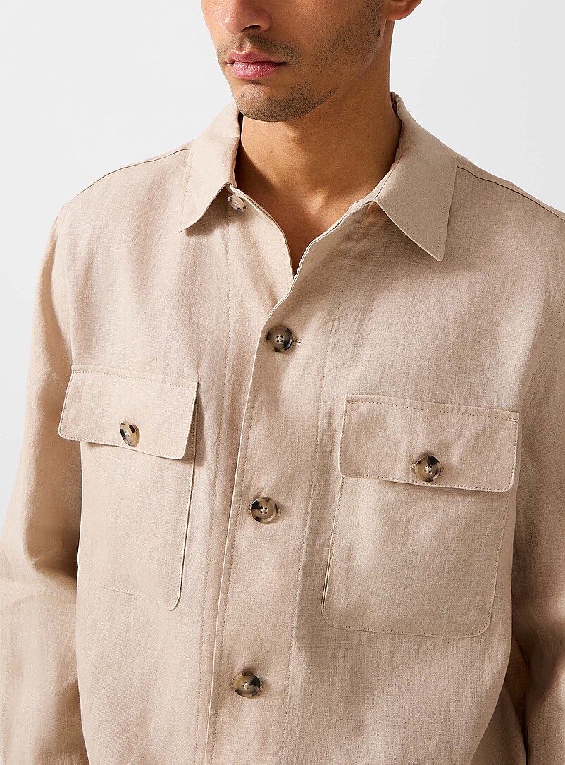 Pure linen safari overshirt product image 2