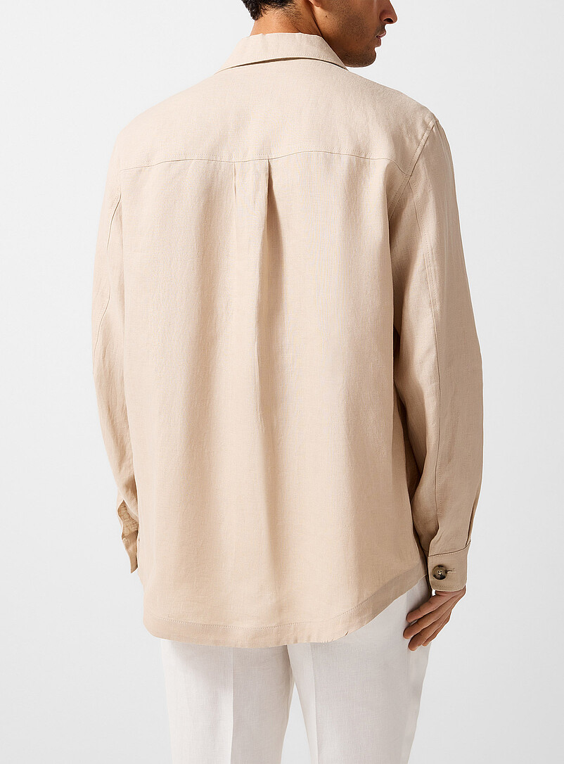Pure linen safari overshirt product image 3