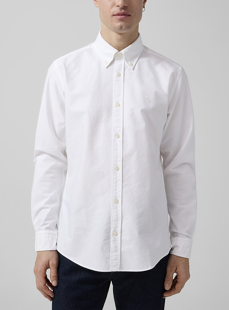 Embroidered Monogram Oxford Shirt