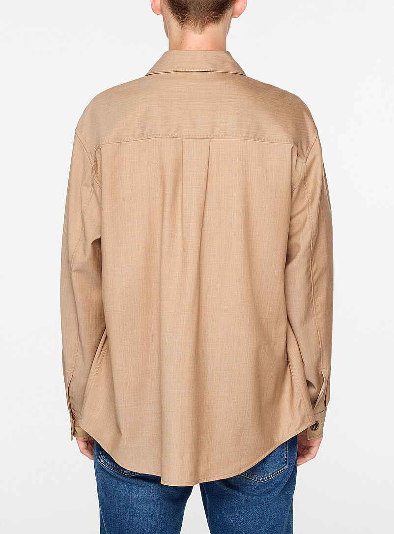 100% virgin wool overshirt product image 3