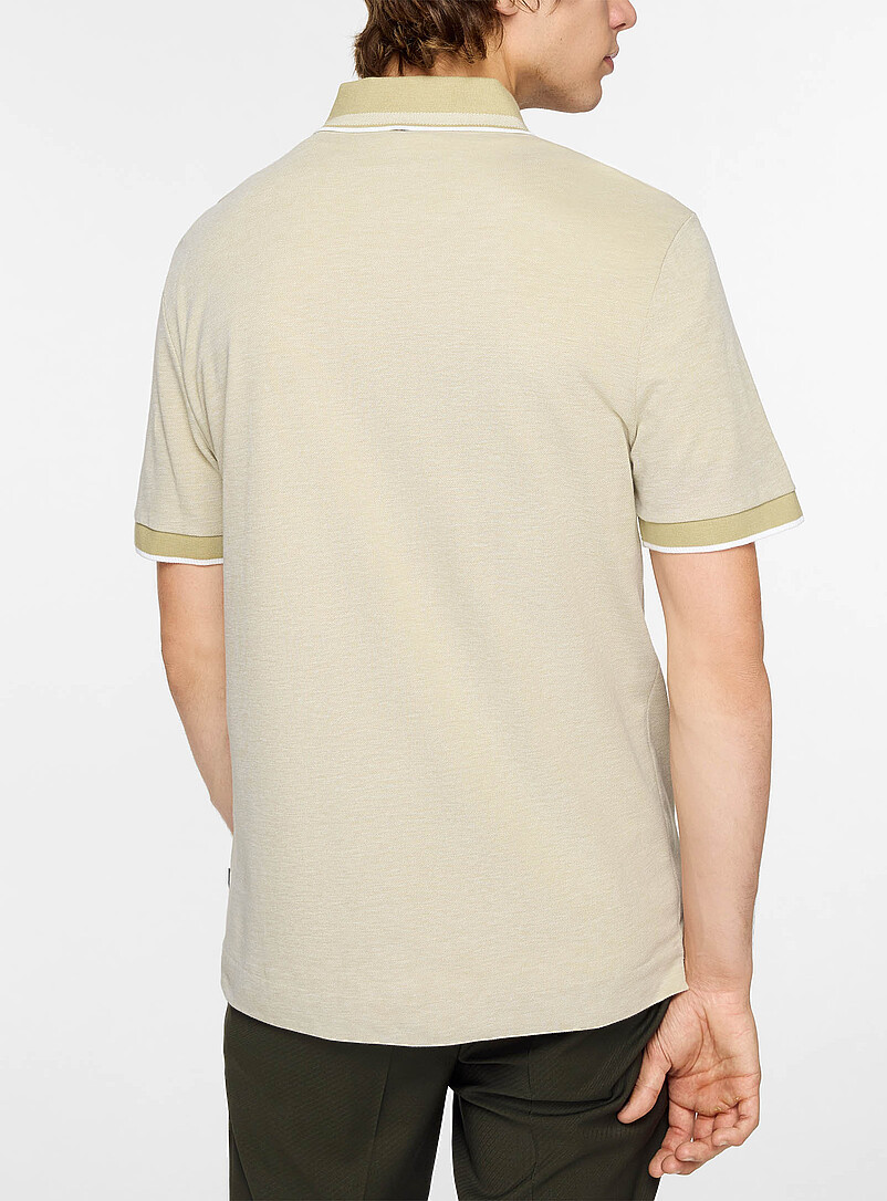 Striped trim piqué oxford polo shirt product image 3