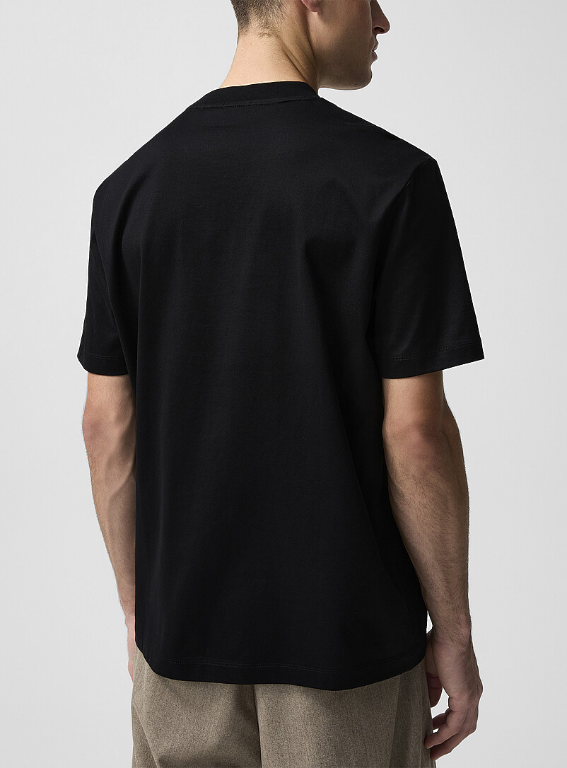 Signature stripe mercerized cotton T-shirt product image 3