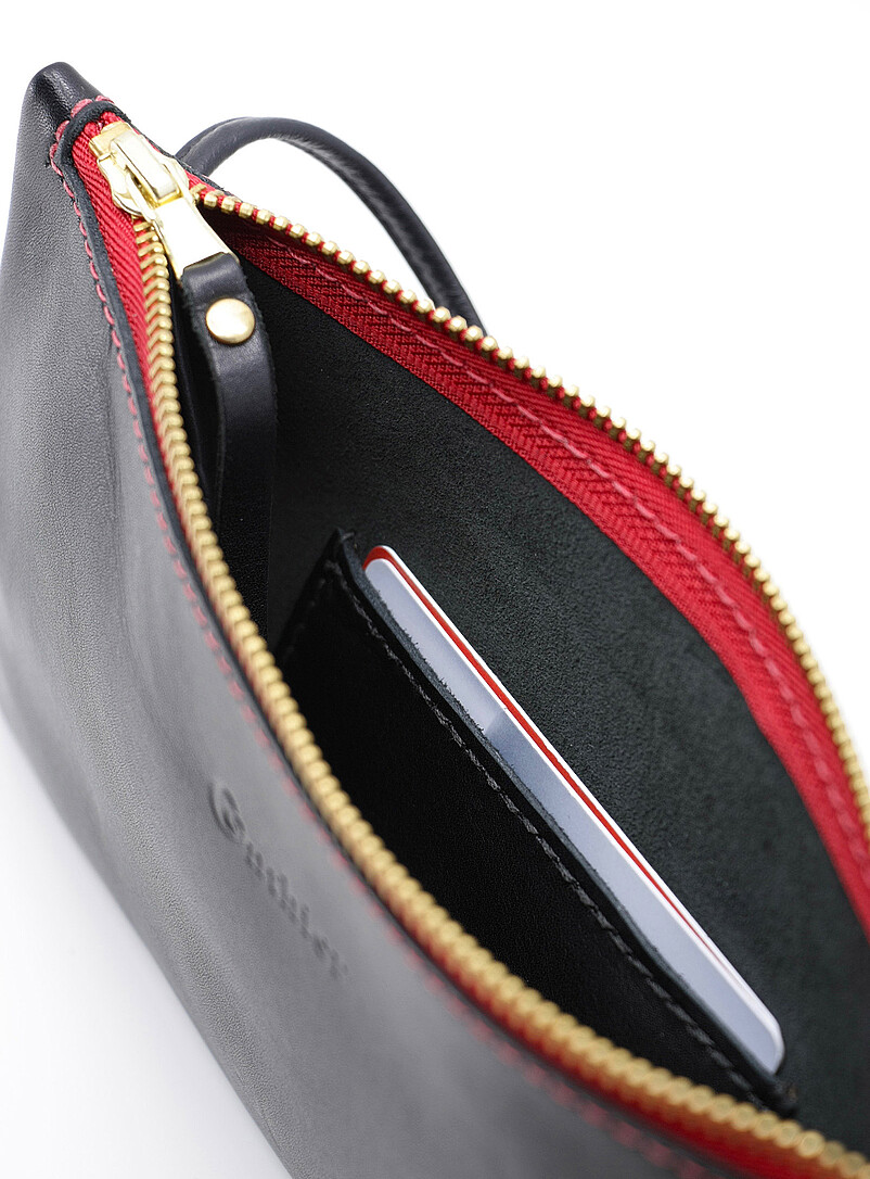 Gonthier Atelier Black Milano leather crossbody mini-bag