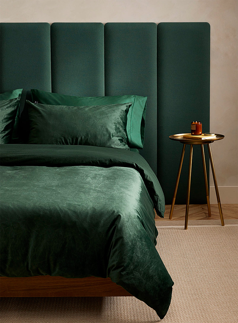 Beddinghouse: L'ensemble housse velours feuillage émeraude Vert