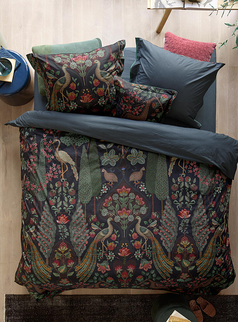 Beddinghouse Assorted Flowers and peacocks duvet cover set