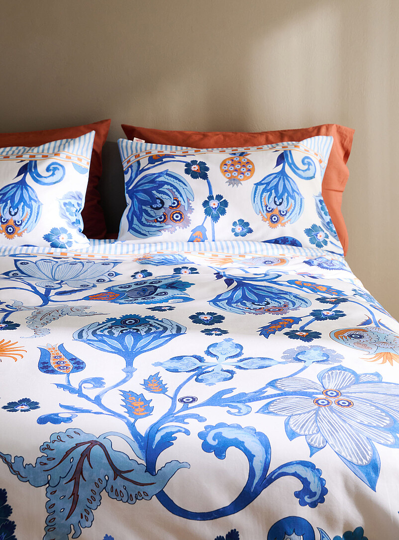 Simons Maison Blue Taya blue flowers duvet cover set