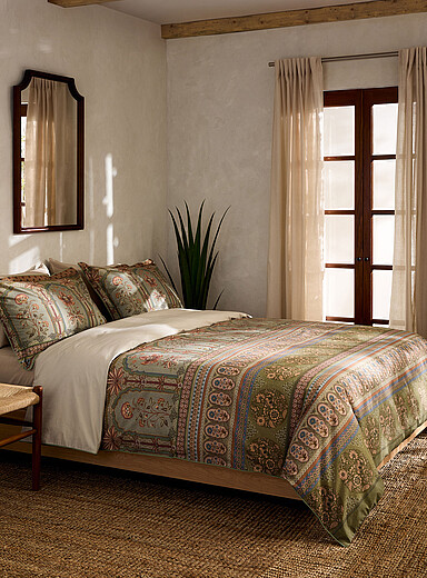 Pip Studio: L'ensemble housse motifs floraux Bollywood Dreams Vert