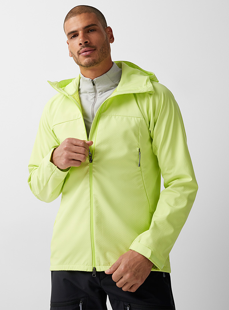 HOUDINI Bright Yellow Pace soft-shell jacket for error