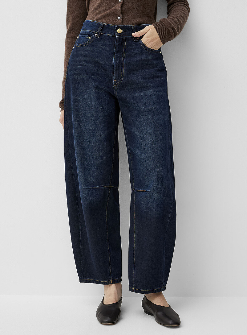 DL1961: Le jean Miro indigo fonc&eacute; <b>Coupe : jambe ballon, taille haute</b> Bleu fonc&eacute; - Indigo pour femme