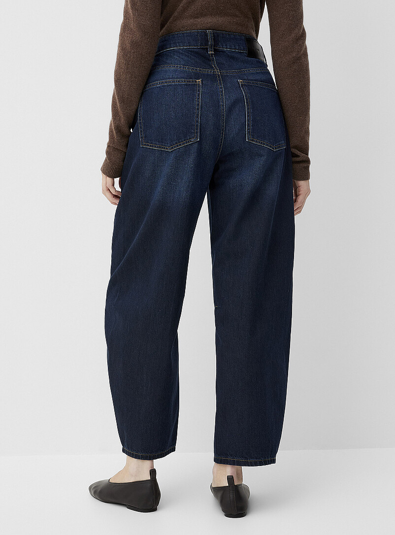 DL1961: Le jean Miro indigo fonc&eacute; <b>Coupe : jambe ballon, taille haute</b> Bleu fonc&eacute; - Indigo pour femme