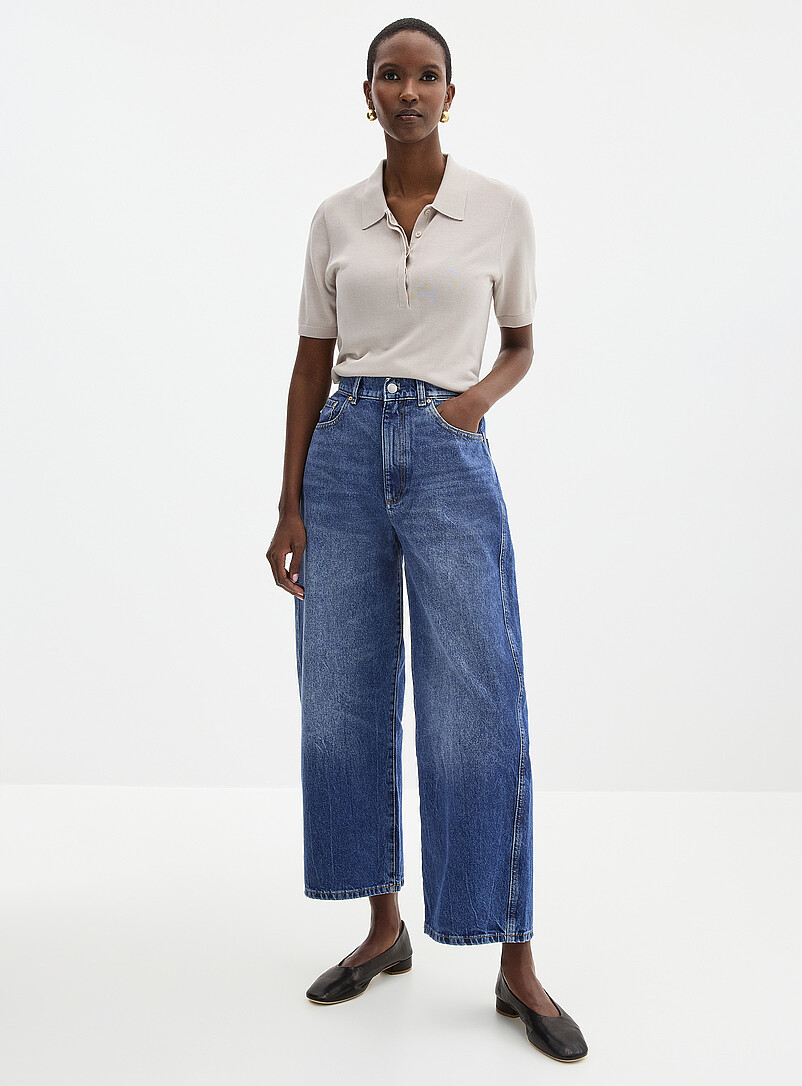 Jean Femme Lee Coupe Décontractée Taille 30 Longueur 31 - Occasion Très Bon état, Délavé Bleu Moyen