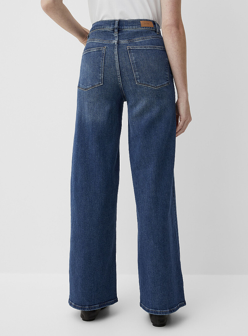 Hepburn medium-indigo jean Fit: Wide leg, high rise product image 3