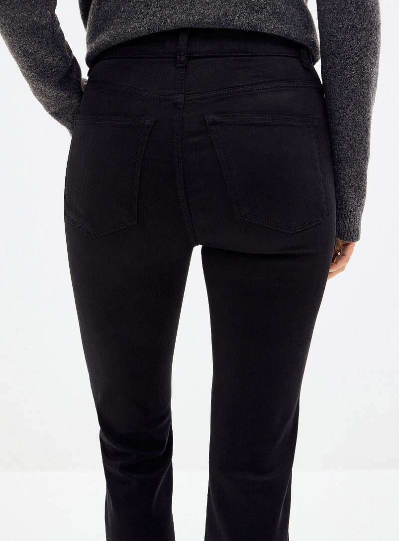 Black Bridget stretch jean Fit: Flared leg, high rise product image 3