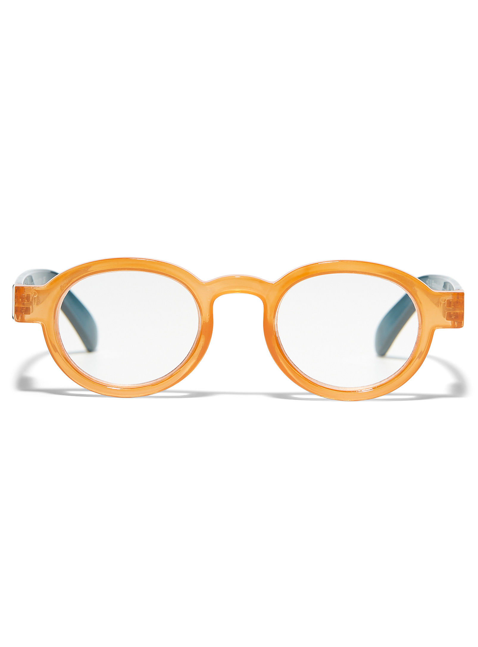 cirkulære bekymre Krympe Have A Look Circle Twist Round Reading Glasses In Orange | ModeSens