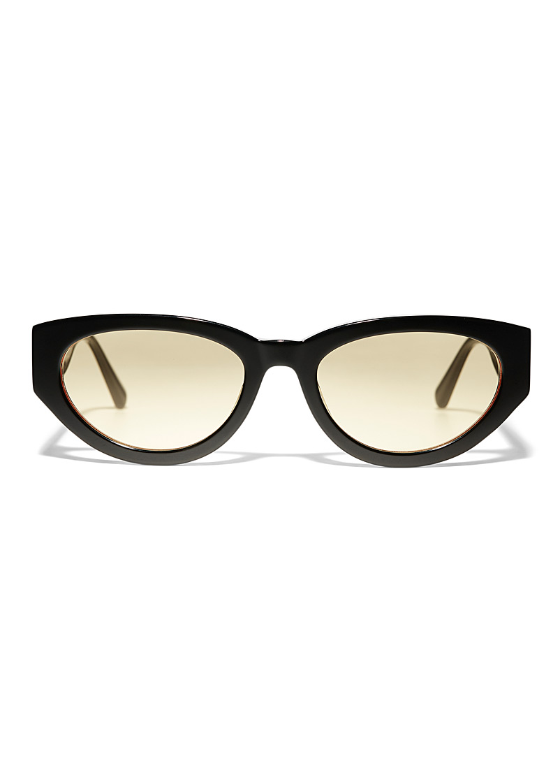 MessyWeekend Black Audrey oval sunglasses for women