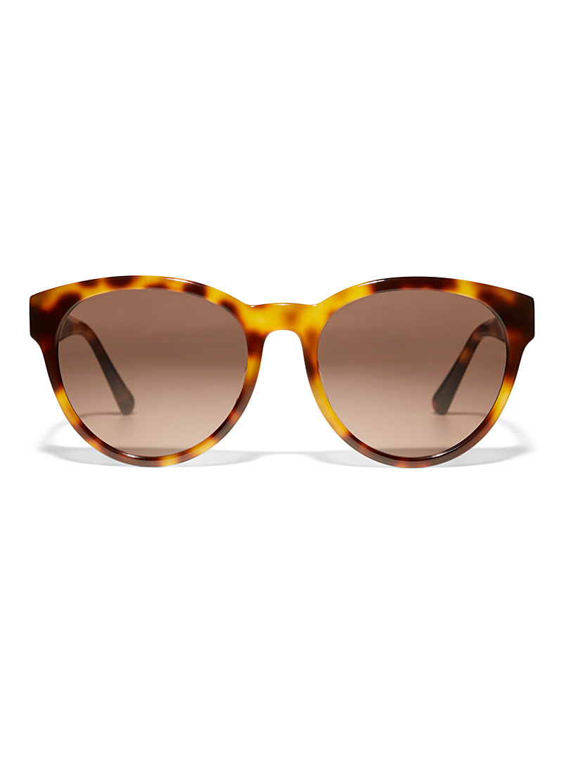 MessyWeekend Light Brown Rita round sunglasses for women