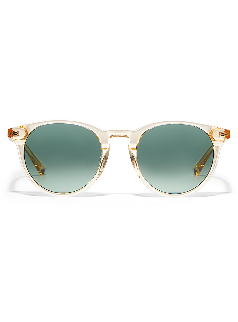 MessyWeekend Cream Beige New Depp round sunglasses for women