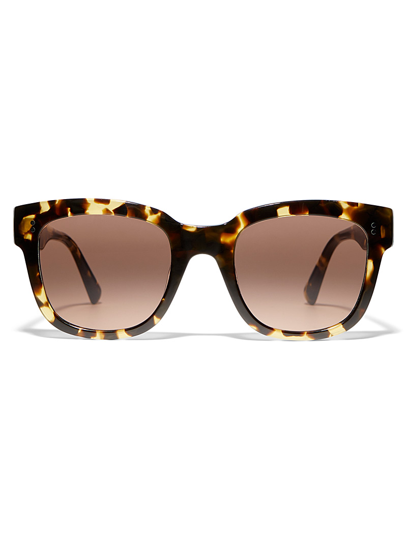 MessyWeekend Light Brown Liv square sunglasses for women