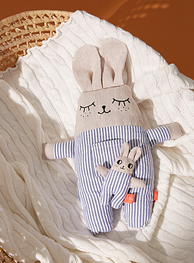 Billie and Mini Billie in striped pyjamas plushes Set of 2
