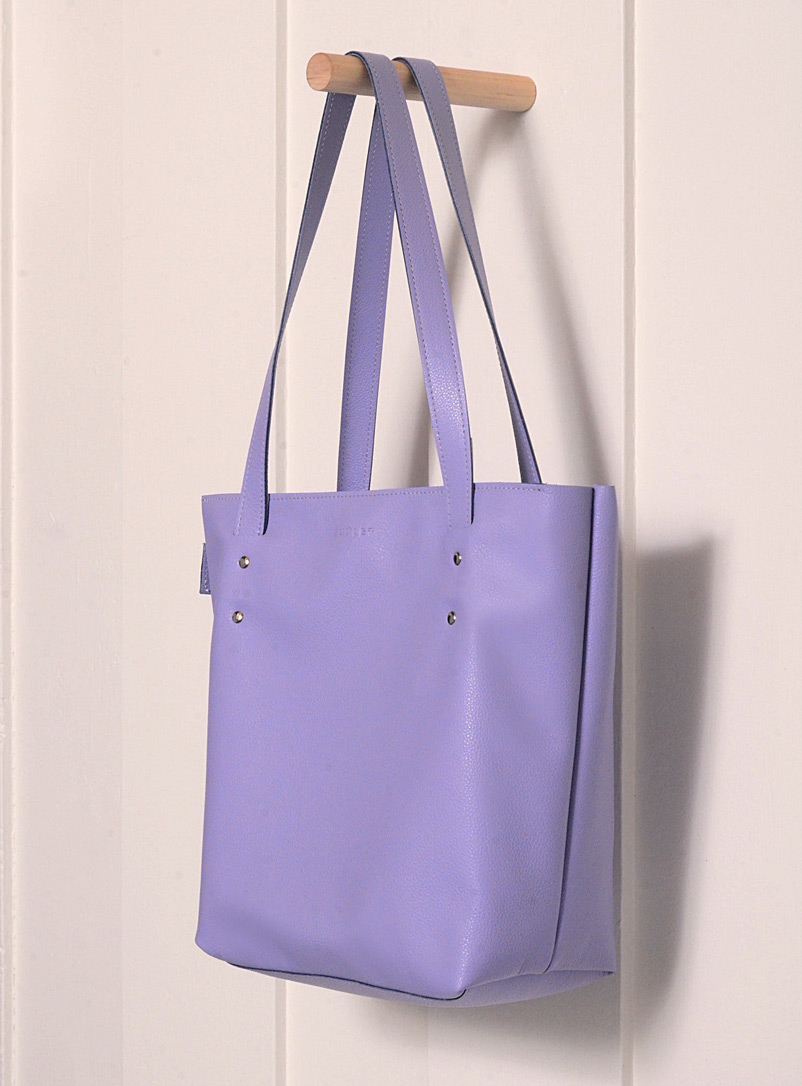 Atelier Chalet Blue Pastel leather tote