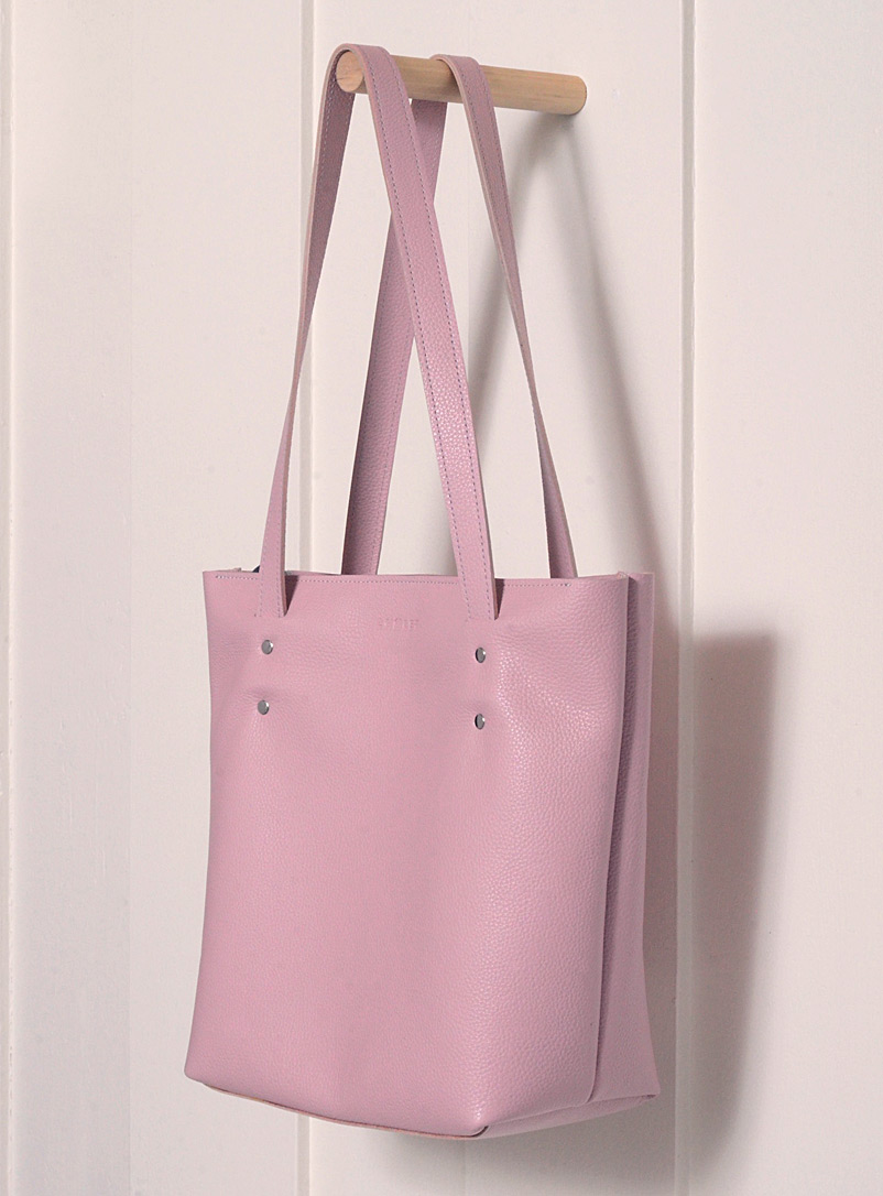 Atelier Chalet Pink Pastel leather tote