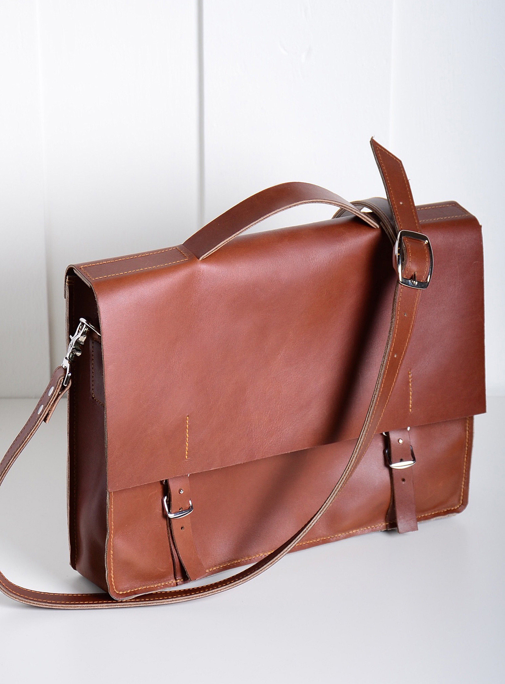 Atelier Chalet - Vintage leather convertible briefcase
