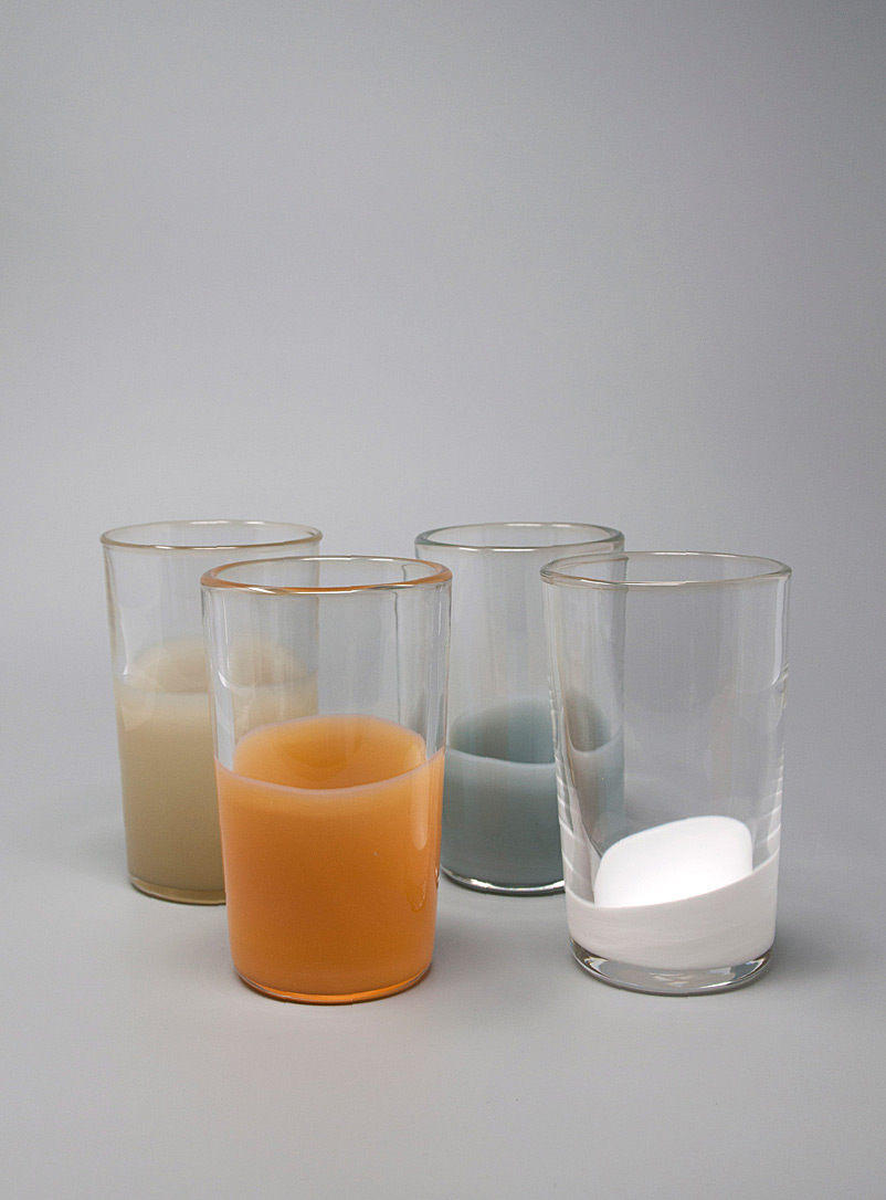Bukurah Assorted Artist's palette glasses Set of 4