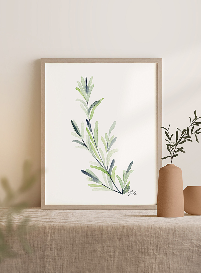 Fiola Assorted green  My rosemary plant art print 3 sizes available