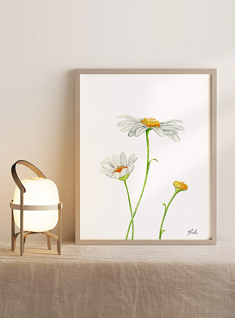 Fiola Golden Yellow Daisies art print See available sizes