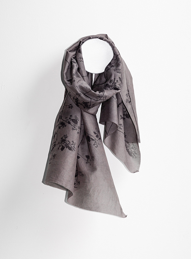 Tania Love: Le foulard Breeze eucalyptus 2 formats disponibles Pourpre